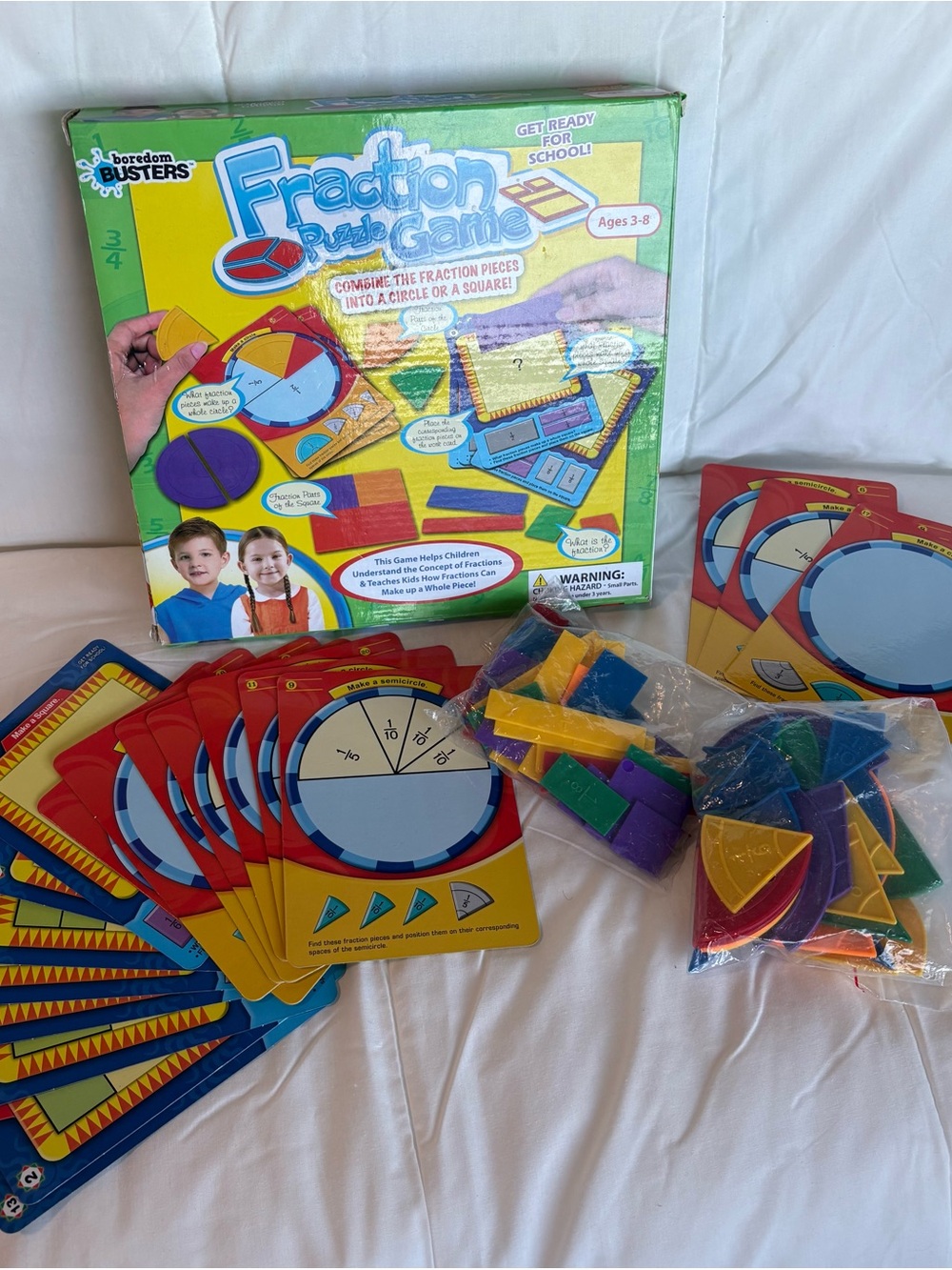 Fraction Puzzle Game, Age 3-8